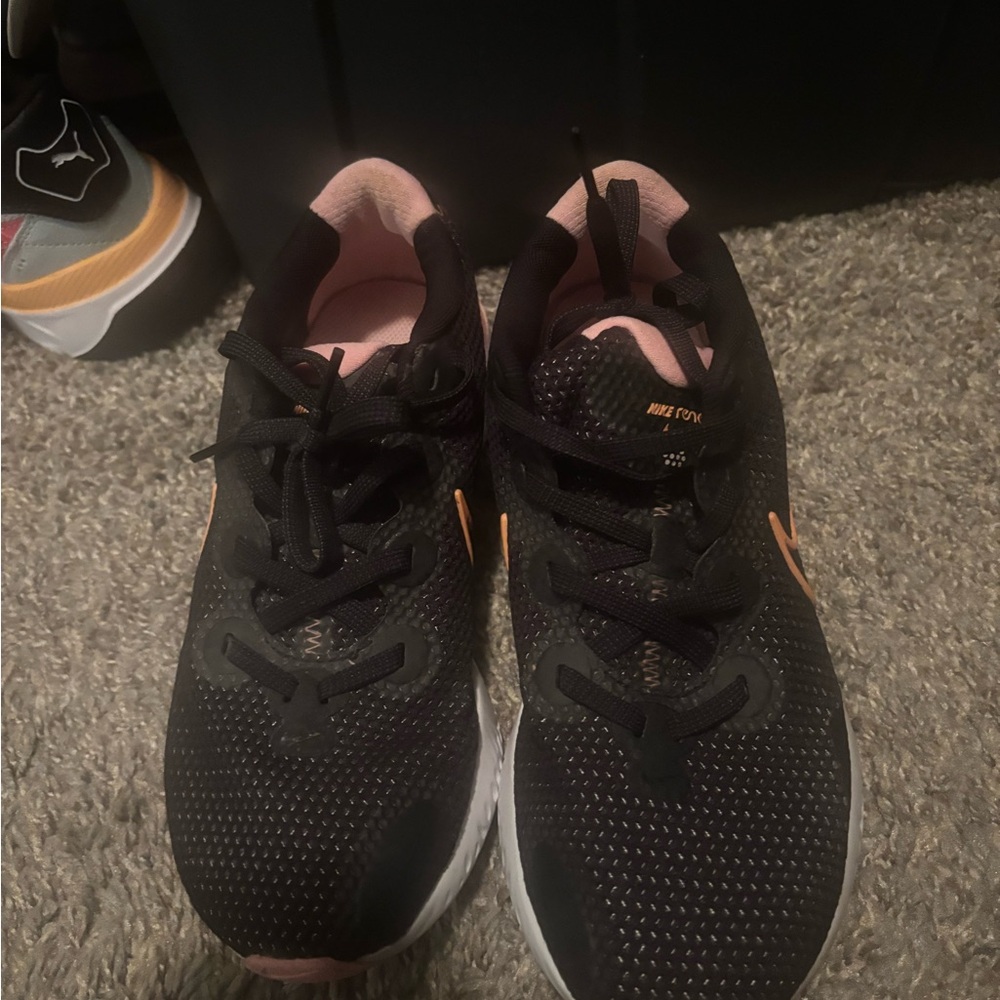 Nike Black and Pink Athletic Shoes